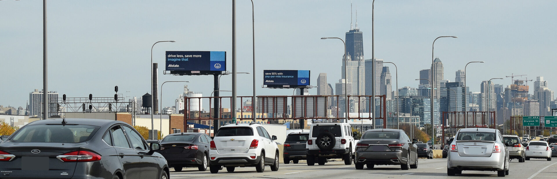 IMB007009 i9094 Kennedy Expwy EB inbound at Armitage Ave & Ashland Ave FNW 20x60 IMAGE MEDIA 2020 103020 Allstate PIC 3